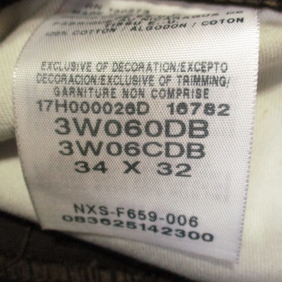 Wrangler Riggs Pants Men's 34x32 Brown Ranger Cargo Ripstop Relaxed Work Wear - Picture 10 of 10